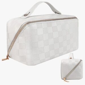 White Checkered Women's Bag